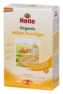 Holle organic millet porridge whole grain cereal gluten-free