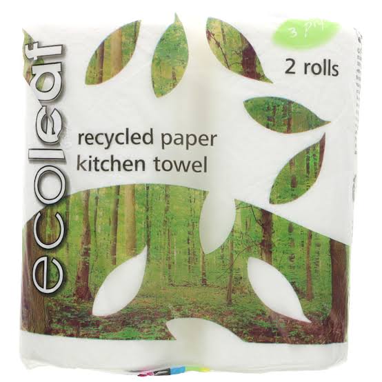 Ecoleaf recycled paper kitchen towel