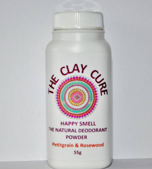 The clay cure happy smell. The natural deodorant powder