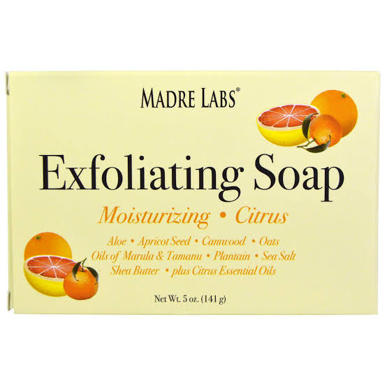 Exfoliating soap moisturizing citrus