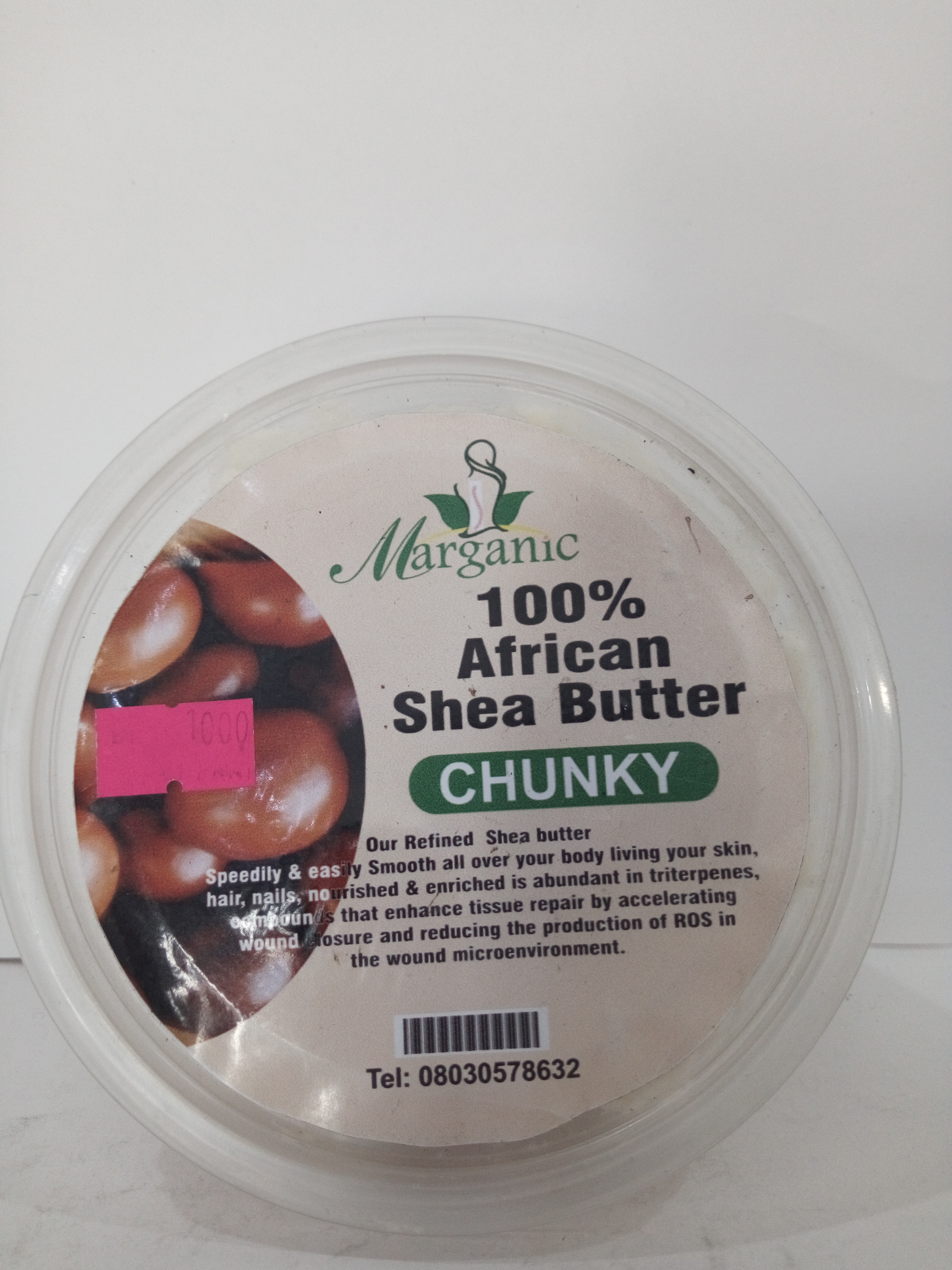 Marganic 100% African shea butter chunky