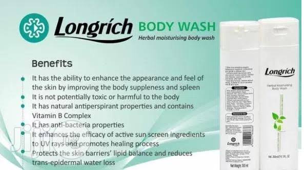 Longrich herbal moisturizing body wash