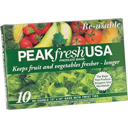 Re-usable peak fresh USA produce bags